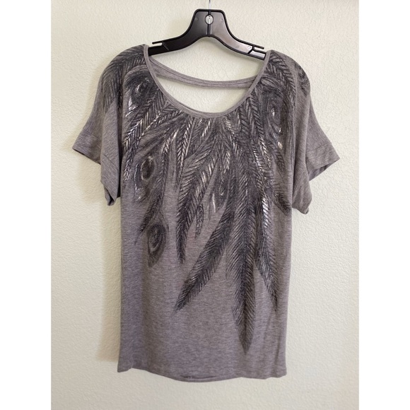 Tops - Feather Cutout Top